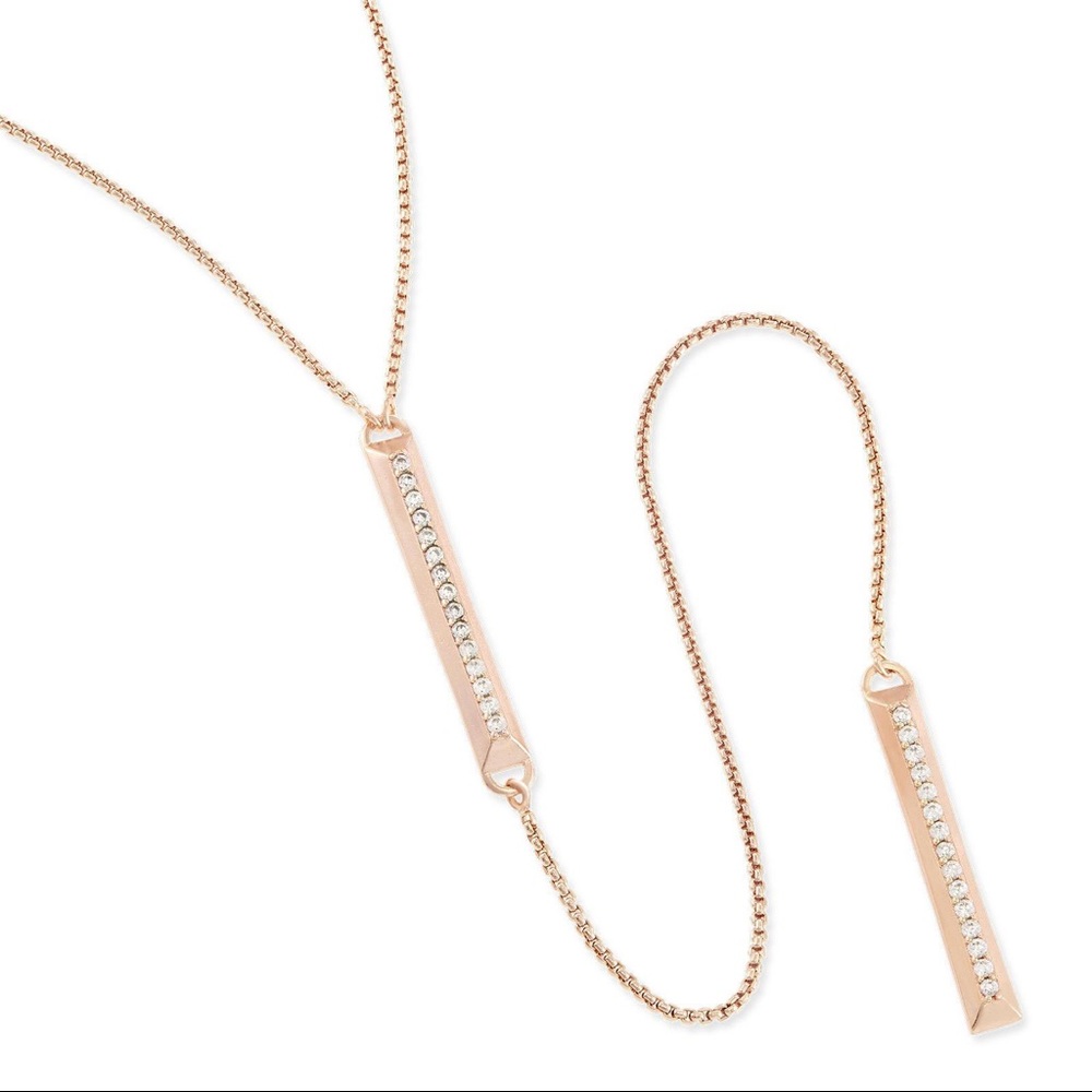 Kendra Scott Shea necklace, rose gold